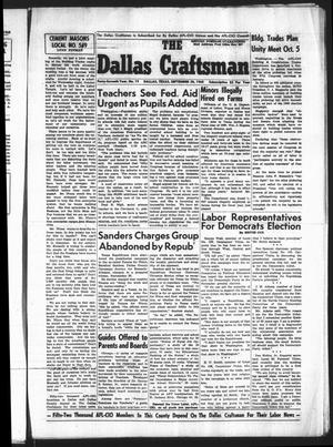 The Dallas Craftsman (Dallas, Tex.), Vol. 47, No. 19, Ed. 1 Friday, September 30, 1960