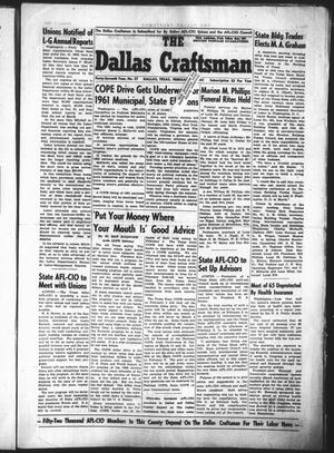 The Dallas Craftsman (Dallas, Tex.), Vol. 47, No. 37, Ed. 1 Friday, February 3, 1961