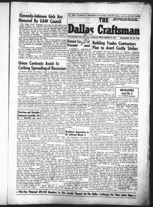 The Dallas Craftsman (Dallas, Tex.), Vol. 47, No. 41, Ed. 1 Friday, March 3, 1961