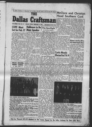 The Dallas Craftsman (Dallas, Tex.), Vol. 48, No. 37, Ed. 1 Friday, February 2, 1962