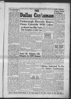 Primary view of object titled 'The Dallas Craftsman (Dallas, Tex.), Vol. 48, No. 40, Ed. 1 Friday, February 23, 1962'.