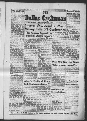 The Dallas Craftsman (Dallas, Tex.), Vol. 48, No. 43, Ed. 1 Friday, March 16, 1962