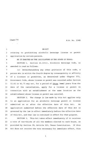 80th Texas Legislature, Regular Session, House Bill 2348, Chapter 716