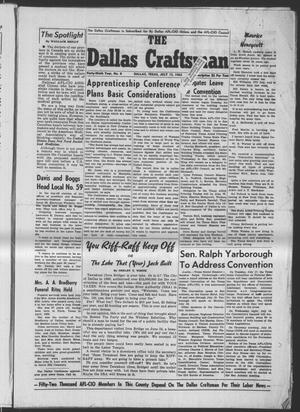 Primary view of object titled 'The Dallas Craftsman (Dallas, Tex.), Vol. 49, No. 8, Ed. 1 Friday, July 13, 1962'.