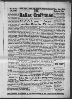 The Dallas Craftsman (Dallas, Tex.), Vol. 49, No. 14, Ed. 1 Friday, August 24, 1962