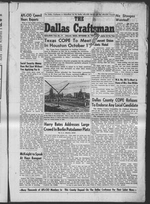 The Dallas Craftsman (Dallas, Tex.), Vol. 49, No. 19, Ed. 1 Friday, September 28, 1962