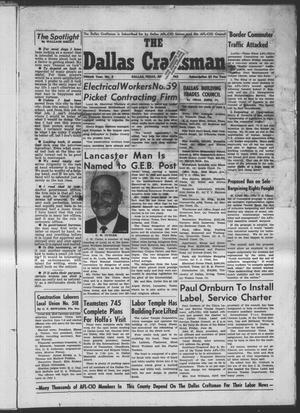 Primary view of object titled 'The Dallas Craftsman (Dallas, Tex.), Vol. 50, No. 3, Ed. 1 Friday, June 14, 1963'.