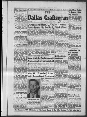 Primary view of object titled 'The Dallas Craftsman (Dallas, Tex.), Vol. 50, No. 7, Ed. 1 Friday, July 12, 1963'.