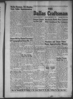 The Dallas Craftsman (Dallas, Tex.), Vol. 44, No. 1, Ed. 1 Friday, May 31, 1957