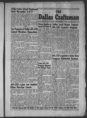 Primary view of object titled 'The Dallas Craftsman (Dallas, Tex.), Vol. 44, No. 18, Ed. 1 Friday, September 27, 1957'.