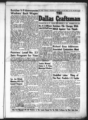 The Dallas Craftsman (Dallas, Tex.), Vol. 44, No. 39, Ed. 1 Friday, February 21, 1958