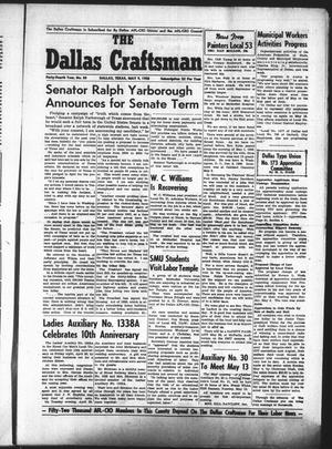 Primary view of object titled 'The Dallas Craftsman (Dallas, Tex.), Vol. 44, No. 50, Ed. 1 Friday, May 9, 1958'.