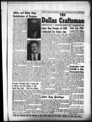The Dallas Craftsman (Dallas, Tex.), Vol. 45, No. 14, Ed. 1 Friday, August 29, 1958