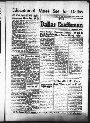 The Dallas Craftsman (Dallas, Tex.), Vol. 45, No. 36, Ed. 1 Friday, January 30, 1959
