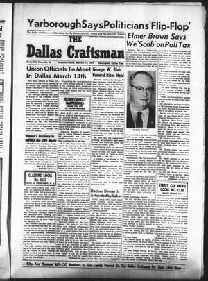 The Dallas Craftsman (Dallas, Tex.), Vol. 45, No. 42, Ed. 1 Friday, March 13, 1959
