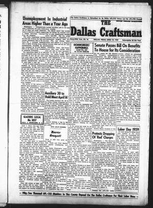 The Dallas Craftsman (Dallas, Tex.), Vol. 45, No. 46, Ed. 1 Friday, April 10, 1959