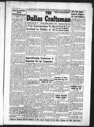 Primary view of object titled 'The Dallas Craftsman (Dallas, Tex.), Vol. 46, No. 11, Ed. 1 Friday, August 7, 1959'.