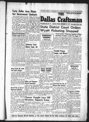 The Dallas Craftsman (Dallas, Tex.), Vol. 46, No. 17, Ed. 1 Friday, September 18, 1959
