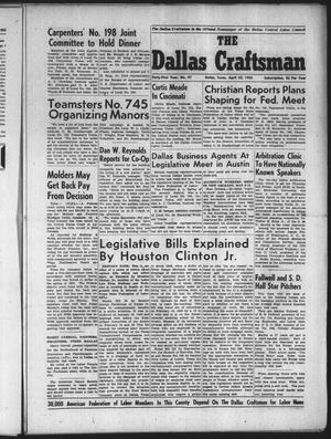 Primary view of object titled 'The Dallas Craftsman (Dallas, Tex.), Vol. 41, No. 47, Ed. 1 Friday, April 22, 1955'.