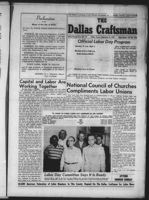 Primary view of object titled 'The Dallas Craftsman (Dallas, Tex.), Vol. 42, No. 14, Ed. 1 Friday, September 2, 1955'.