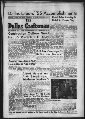 The Dallas Craftsman (Dallas, Tex.), Vol. 42, No. 31, Ed. 1 Friday, December 30, 1955