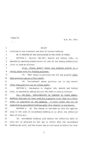 80th Texas Legislature, Regular Session, House Bill 2471, Chapter 723