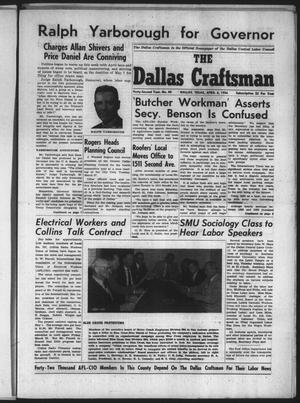 The Dallas Craftsman (Dallas, Tex.), Vol. 42, No. 45, Ed. 1 Friday, April 6, 1956