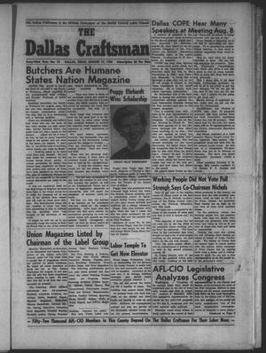 The Dallas Craftsman (Dallas, Tex.), Vol. 43, No. 12, Ed. 1 Friday, August 17, 1956