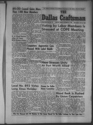Primary view of object titled 'The Dallas Craftsman (Dallas, Tex.), Vol. 43, No. 22, Ed. 1 Friday, October 26, 1956'.