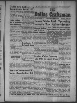 Primary view of object titled 'The Dallas Craftsman (Dallas, Tex.), Vol. 43, No. 41, Ed. 1 Friday, March 8, 1957'.