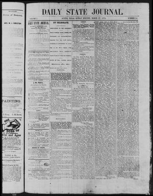 Primary view of object titled 'Daily State Journal. (Austin, Tex.), Vol. 1, No. 50, Ed. 1 Sunday, March 27, 1870'.