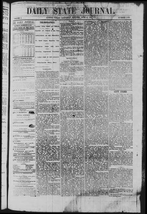 Primary view of object titled 'Daily State Journal. (Austin, Tex.), Vol. 1, No. 109, Ed. 1 Saturday, June 4, 1870'.