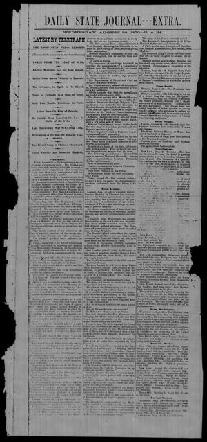 Primary view of object titled 'Daily State Journal. (Austin, Tex.), Vol. [1], No. [176], Ed. 2 Wednesday, August 24, 1870'.