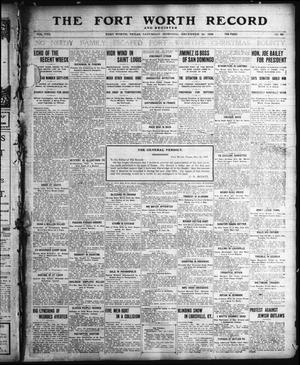 Primary view of object titled 'The Fort Worth Record and Register (Fort Worth, Tex.), Vol. 8, No. 65, Ed. 1 Saturday, December 26, 1903'.