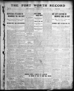 Primary view of object titled 'The Fort Worth Record and Register (Fort Worth, Tex.), Vol. 8, No. 79, Ed. 1 Saturday, January 9, 1904'.