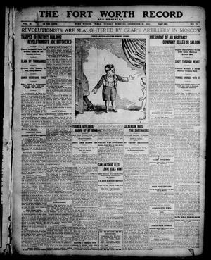 Primary view of object titled 'The Fort Worth Record and Register (Fort Worth, Tex.), Vol. 10, No. 77, Ed. 1 Sunday, December 31, 1905'.