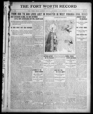 Primary view of object titled 'The Fort Worth Record and Register (Fort Worth, Tex.), Vol. 12, No. 52, Ed. 1 Saturday, December 7, 1907'.