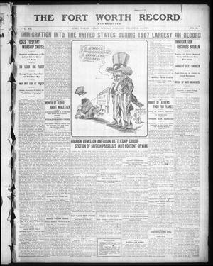 The Fort Worth Record and Register (Fort Worth, Tex.), Vol. 12, No. 61, Ed. 1 Monday, December 16, 1907