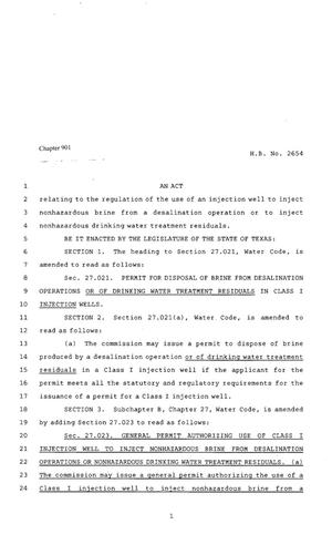 80th Texas Legislature, Regular Session, House Bill 2654, Chapter 901