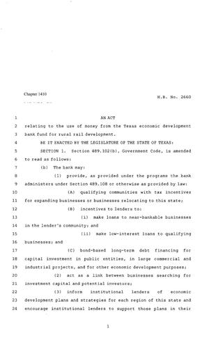 80th Texas Legislature, Regular Session, House Bill 2660, Chapter 1410