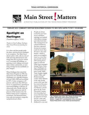 Primary view of object titled 'Main Street Matters, February 2012'.