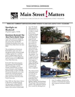 Main Street Matters, March 2013