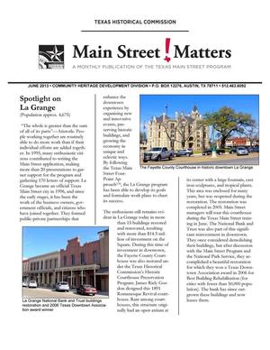 Main Street Matters, June 2013