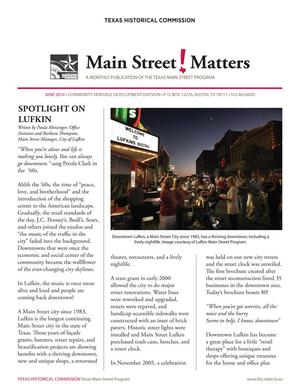 Primary view of object titled 'Main Street Matters, June 2014'.