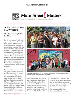 Main Street Matters, August/September 2015