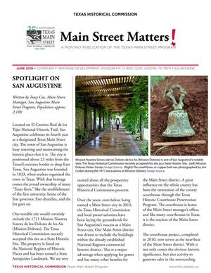 Main Street Matters, June 2016
