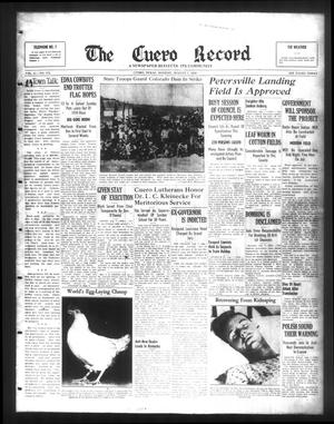 The Cuero Record (Cuero, Tex.), Vol. 45, No. 172, Ed. 1 Monday, August 7, 1939