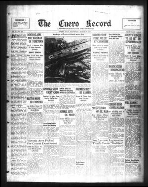 The Cuero Record (Cuero, Tex.), Vol. 45, No. 180, Ed. 1 Wednesday, August 16, 1939