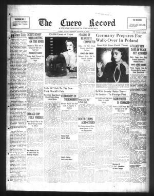 The Cuero Record (Cuero, Tex.), Vol. 45, No. 185, Ed. 1 Tuesday, August 22, 1939