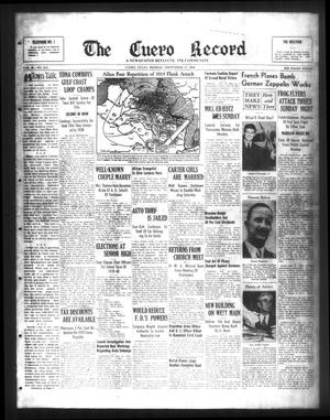 The Cuero Record (Cuero, Tex.), Vol. 45, No. 213, Ed. 1 Monday, September 25, 1939